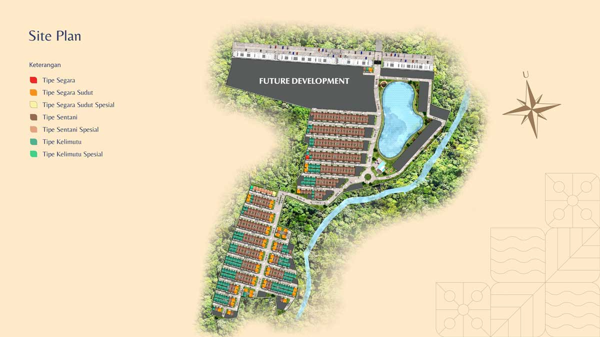 Site plan the premier lake residence @cinity cikarang
